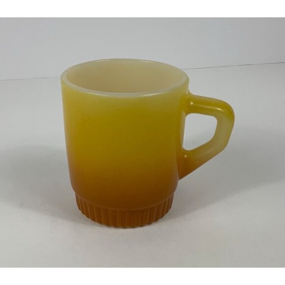 Anchor Hocking Fire King Golden Ombre Made in USA Mug Coffee Cup 37 - Picture 1 of 5